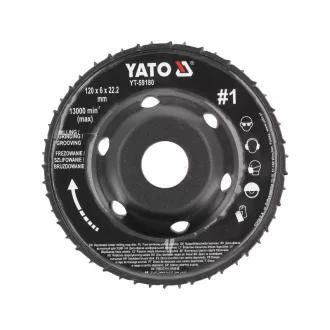 YATO Disc abraziv grosier #1 120 x 22,2 mm