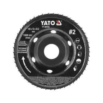 YATO Disc abraziv mediu #2 120 x 22,2 mm