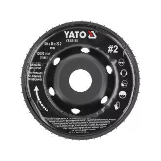 YATO Disc abraziv cu rășină mediu #2 120 x 22,2 mm