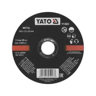 YATO Disc de tăiere pentru metal 125 x 1,2 x 22 mm