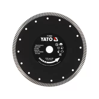   YATO Disc de tăiere cu diamant 230 x 2,0 x 10 x 22,2 mm turbo