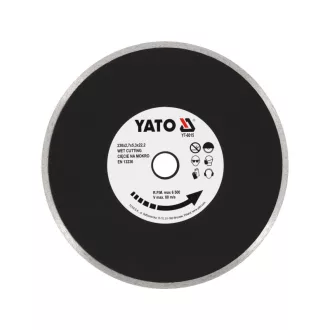   YATO Disc de tăiere cu diamant 230 x 2,7 x 5,3 x 22,2 mm continuu