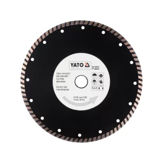   YATO Disc diamantat de tăiere 230 x 3,1 x 8,0 x 22,2 mm turbo