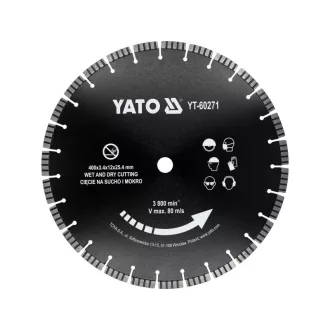 YATO Disc diamantat de tăiere 400 x 25,4 mm