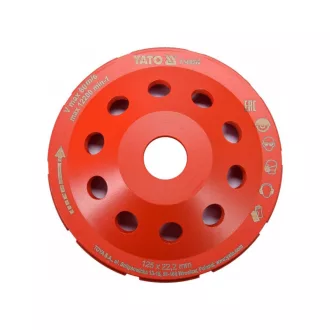 YATO Disc diamantat concav 125 x 22,2 mm