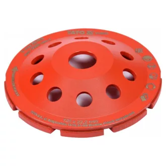 YATO Disc diamantat concav 125 x 22,2 mm