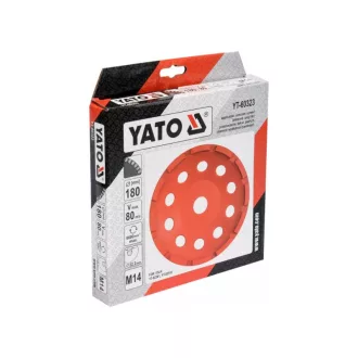 YATO Disc diamantat cu bază cilindrică 180 x 22,2 mm