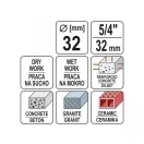 YATO Carotă diamantată 32 mm