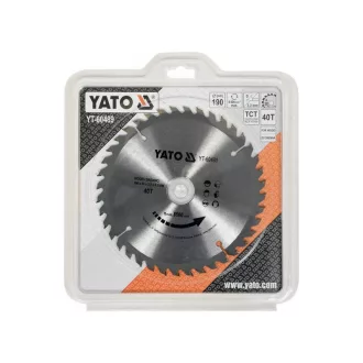 YATO Disc de tăiat pentru lemn 190 x 30 x 3,2 mm / 40T