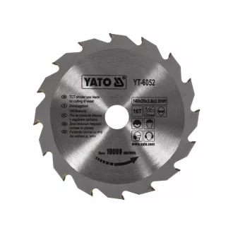 YATO Disc de tăiere pentru lemn 140 x 20 x 2,0 mm / 16T