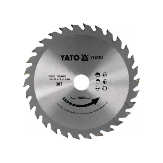 Disc de tăiere pentru lemn YATO, 150 x 20 x 2,0 mm / 30T