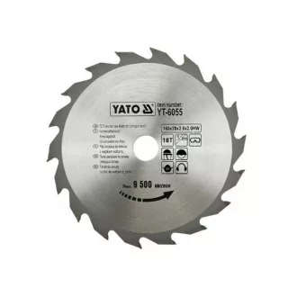 YATO Disc de tăiat pentru lemn 160 x 20 x 2,0 mm / 18T