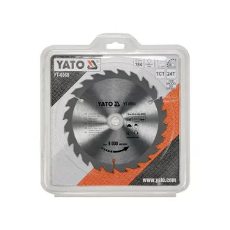 YATO Disc pentru tăierea lemnului 184 x 30 x 2,2 mm / 24T