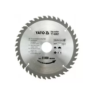 Disc de taiere pentru lemn YATO 184 x 30 x 2,2 mm / 40T