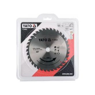 YATO Disc de tăiere pentru lemn 185 x 20 x 1,5 mm / 36T