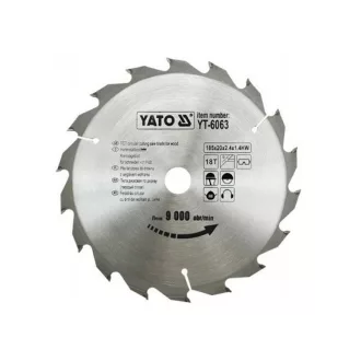 Disc de tăiere pentru lemn YATO 185 x 20 x 1,4 mm / 18T