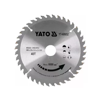 YATO Disc de tăiere pentru lemn 200 x 30 x 2,2 mm / 40T