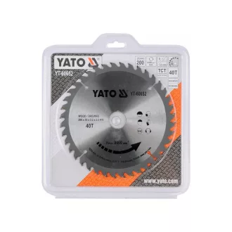 YATO Disc de tăiere pentru lemn 200 x 30 x 2,2 mm / 40T