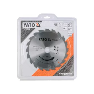 YATO Disc pentru tăierea lemnului 210 x 30 x 2,2 mm / 20T