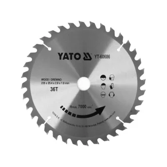 YATO Disc de tăiere pentru lemn 235 x 25,4 x 1,8 mm / 36T