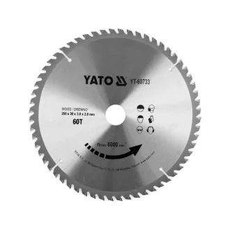 YATO Disc de tăiere pentru lemn 255 x 30 x 2,0 mm / 60T