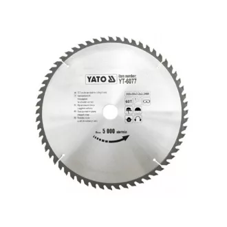 Disc de ferăstrău pentru lemn YATO 300 x 30 x 2,0 mm / 60T