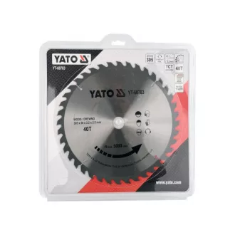 YATO Disc de tăiere pentru lemn 305 x 30 x 2,2 mm / 40T