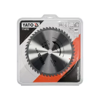 YATO Disc de tăiere pentru lemn 315 x 30 x 2,5 mm / 48T