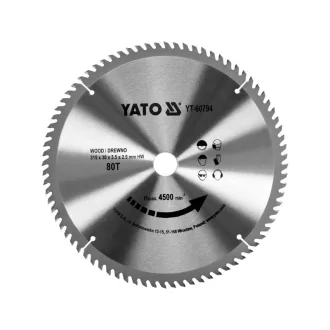 YATO Disc de tăiat pentru lemn, 315 x 30 x 2,5 mm / 80T