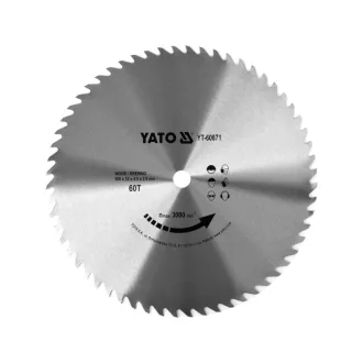 Disc pentru tăierea lemnului YATO 500 x 32 x 2,9 mm / 60T