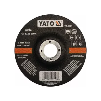 YATO Disc de tăiere pentru metal 125 x 2,5 x 22,2 mm