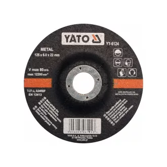YATO Disc de curățare pentru metal 125 x 6,0 x 22,2 mm
