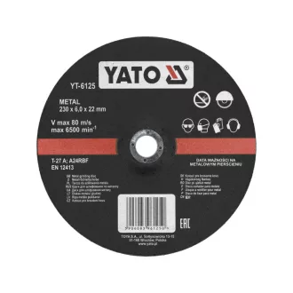YATO Disc de curățare pentru metal 230 x 6,0 x 22,2 mm