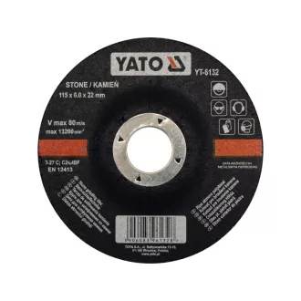 YATO Disc de curățare pentru piatră 115 x 6,0 x 22,2 mm