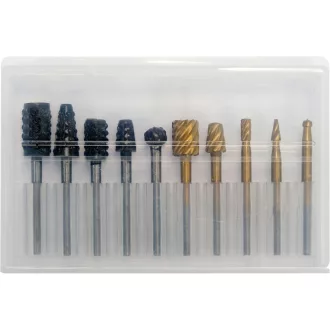 YATO Set freză turbo 10 bucăți (3,2 mm tijă)