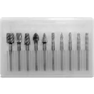 YATO Set de freze turbo 10 piese pentru metal (cu tijă de 3,2 mm)