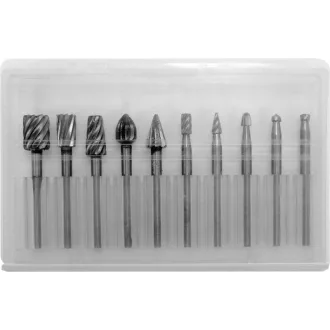  YATO Set de freze turbo 10 piese pentru metal (cu tijă de 3,2 mm)
