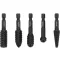 YATO Set de freze turbo pentru lemn cu 5 piese cu prindere de bit