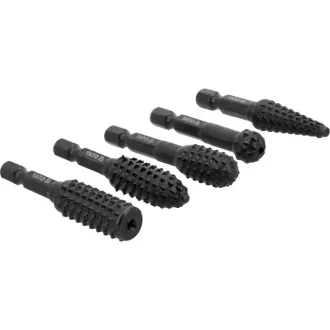   YATO Set de freze turbo pentru lemn cu 5 piese cu prindere de bit