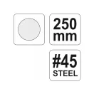YATO Manșon rotund 250 mm / # 45 grosier