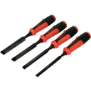 Set de dălți pentru lemn YATO cu 4 piese cu mâner de plastic 10-12-16-20 mm CrV