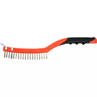 YATO Perie de sarma cu racleta inox 3 randuri 340 mm