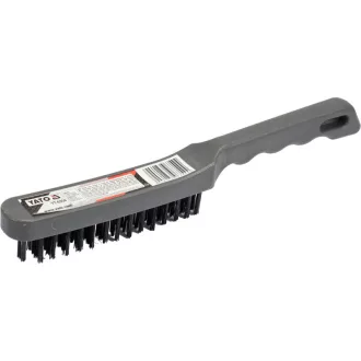 YATO Perie de sârmă cu mâner din plastic pe 4 rânduri