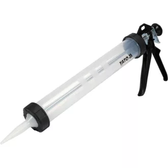 YATO Pistol pentru mastic 600 ml din aluminiu închis