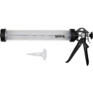 YATO Pistol pentru mastic 600 ml din aluminiu închis