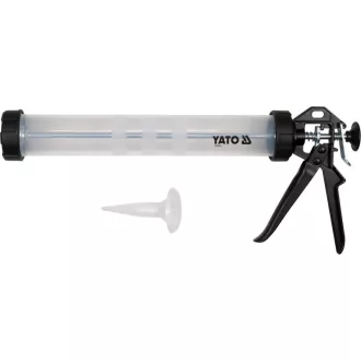 YATO Pistol pentru mastic 600 ml din aluminiu închis