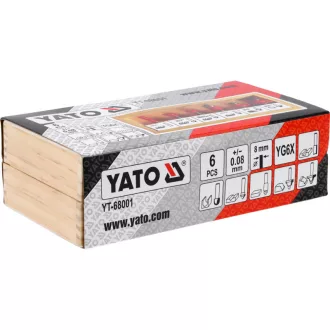 YATO Set freze de margine 8 piese 6 mm