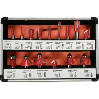 YATO Set de freze de sus 15 piese 8 mm