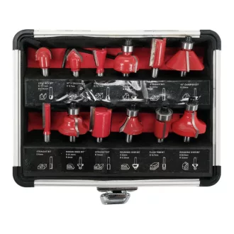 YATO Set de freze pentru router, 12 piese, 6 mm