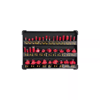   YATO Set freză superioară 35 piese 8 mm în carcasă de aluminiu